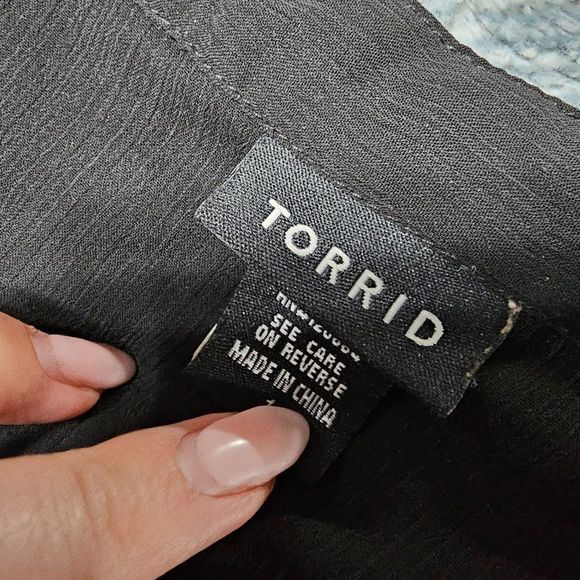 Torrid Blouse with Stud Spikes on Neck - Picture 2 of 5